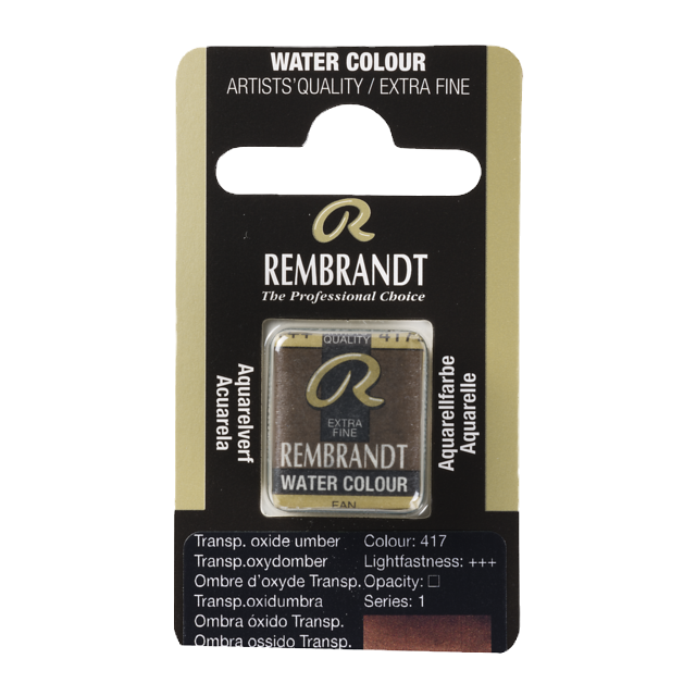 Watercolour Pan Transparent Oxide Umber 417