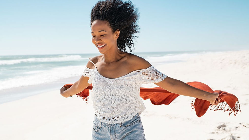 black american beach solo travel