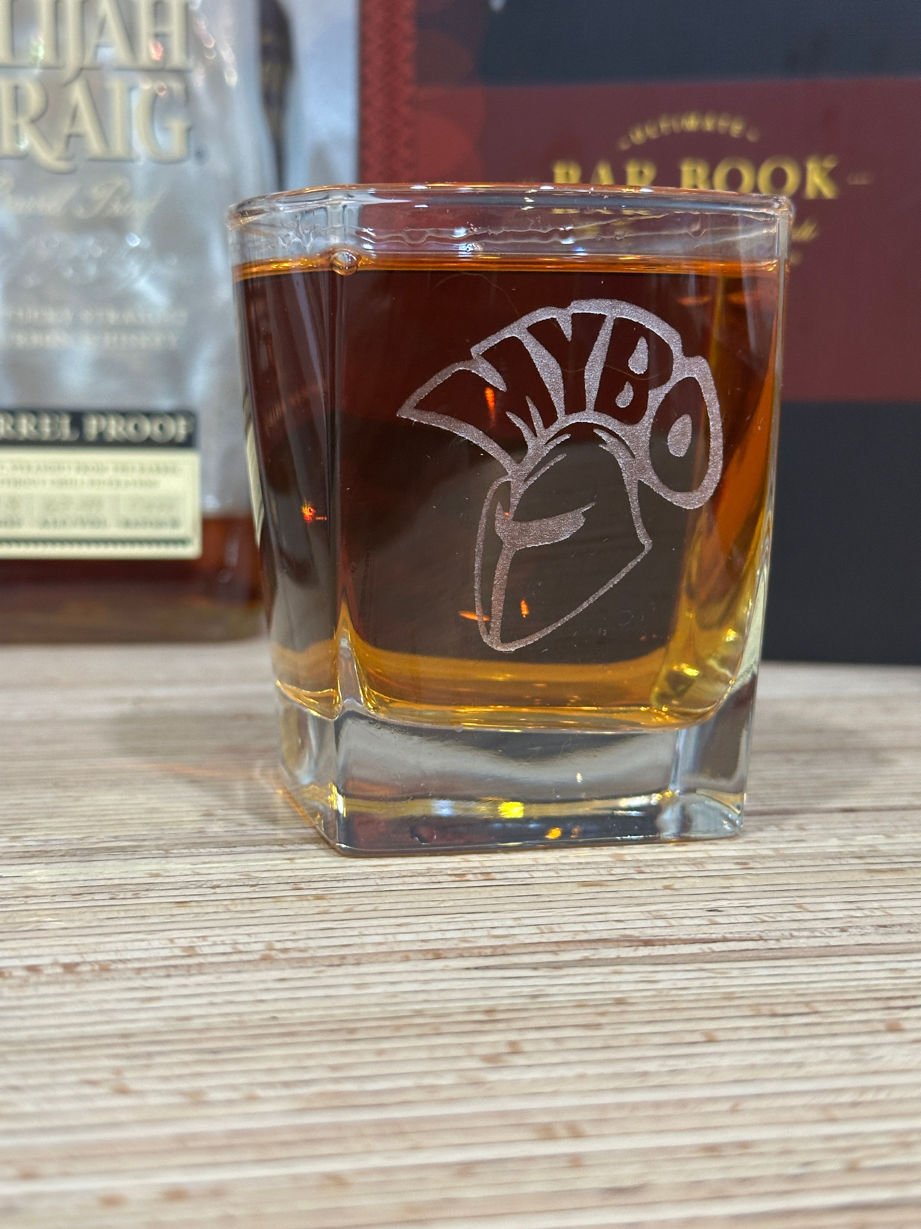 MYBO Engraved Rocks Glass