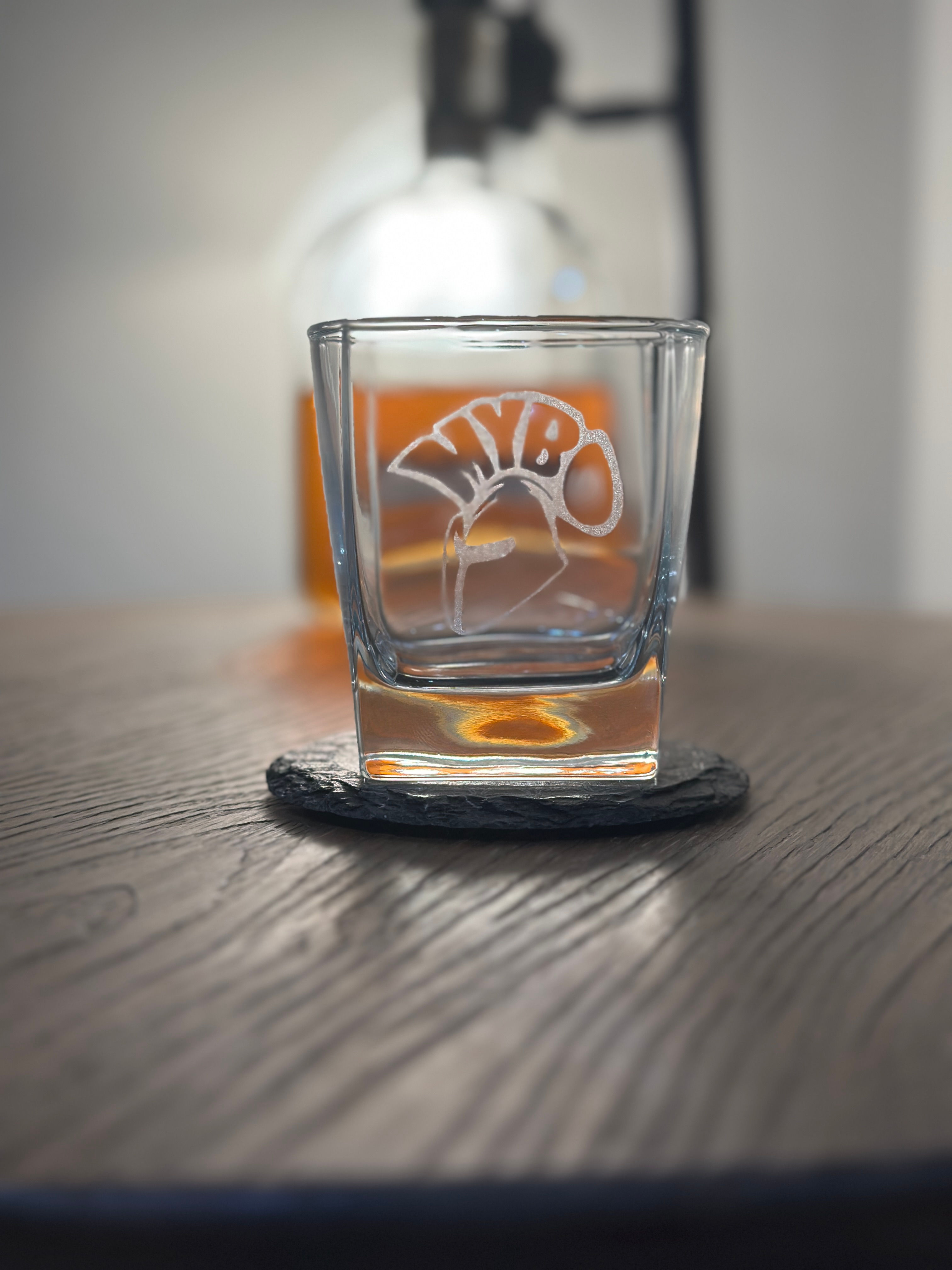 MYBO Engraved Rocks Glass