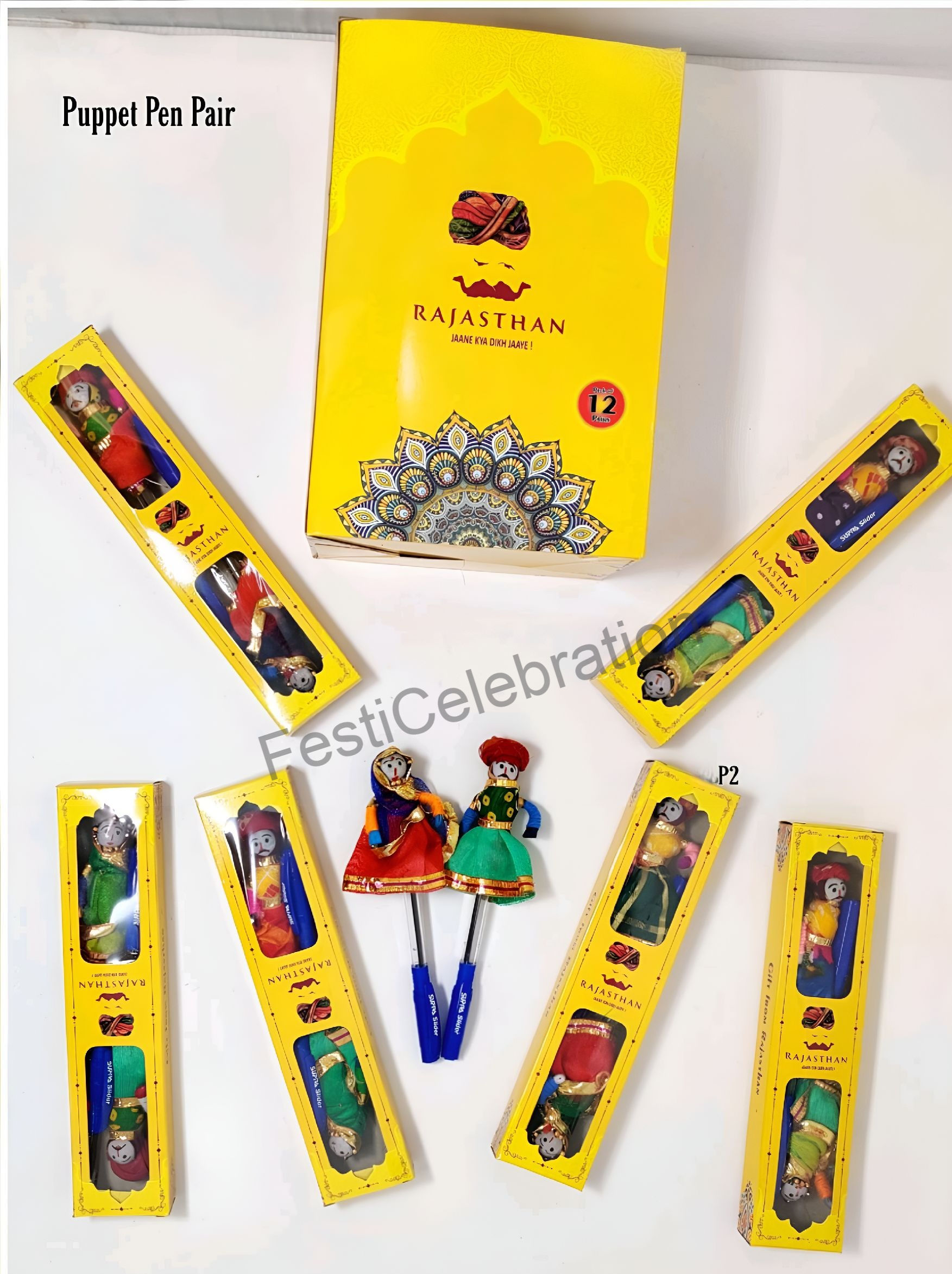 Puppet Pen Pair - Fun & Decorative Stationery Set