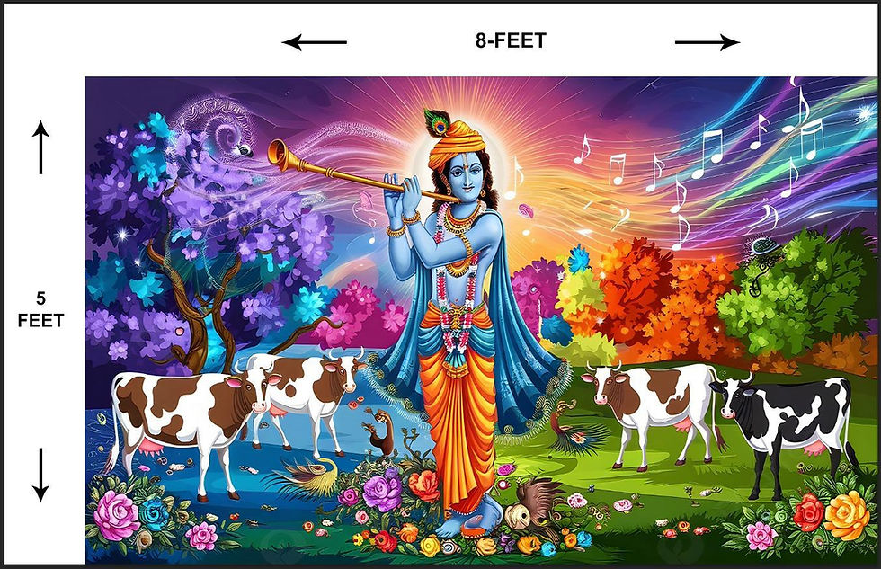 Thumbnail: MFS - 1245 Ganesha & All God Faces Theme Backdrop | Festive Event