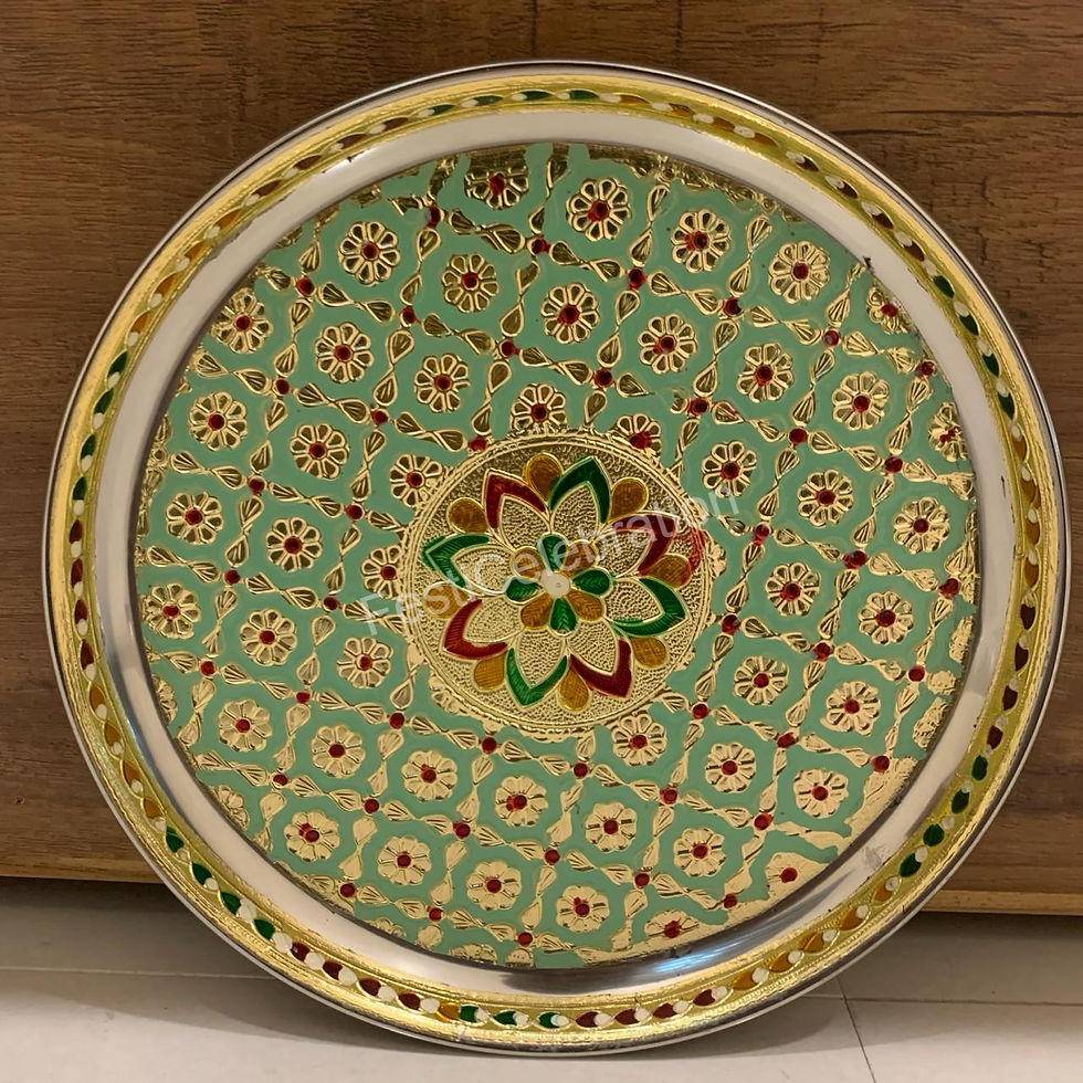 Thumbnail: Meenakari Plates – Traditional Handcrafted Plates 🍽️✨