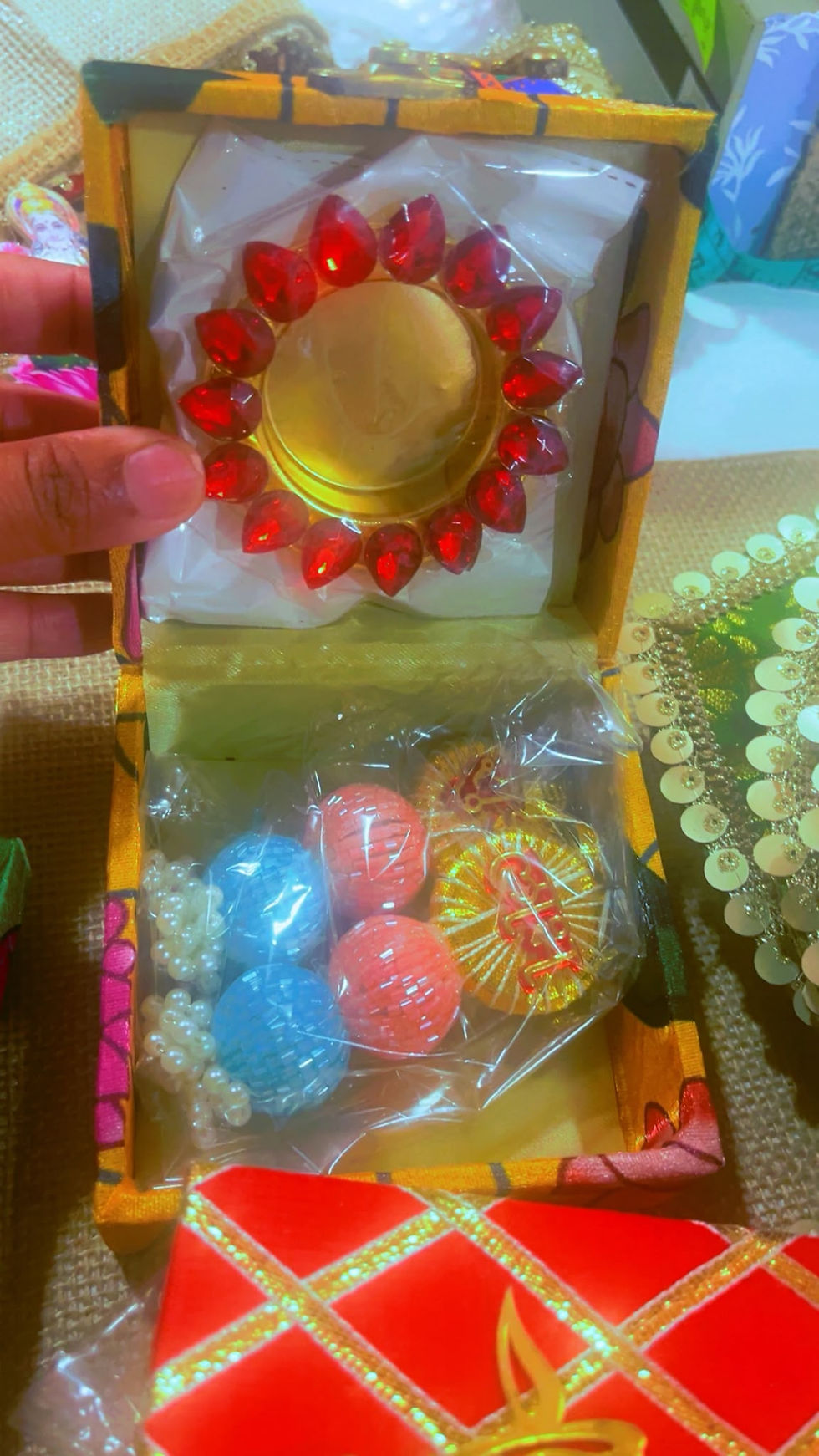 Indian Festive Gift Hampers Box – Decorative Diwali & Return Gift Set