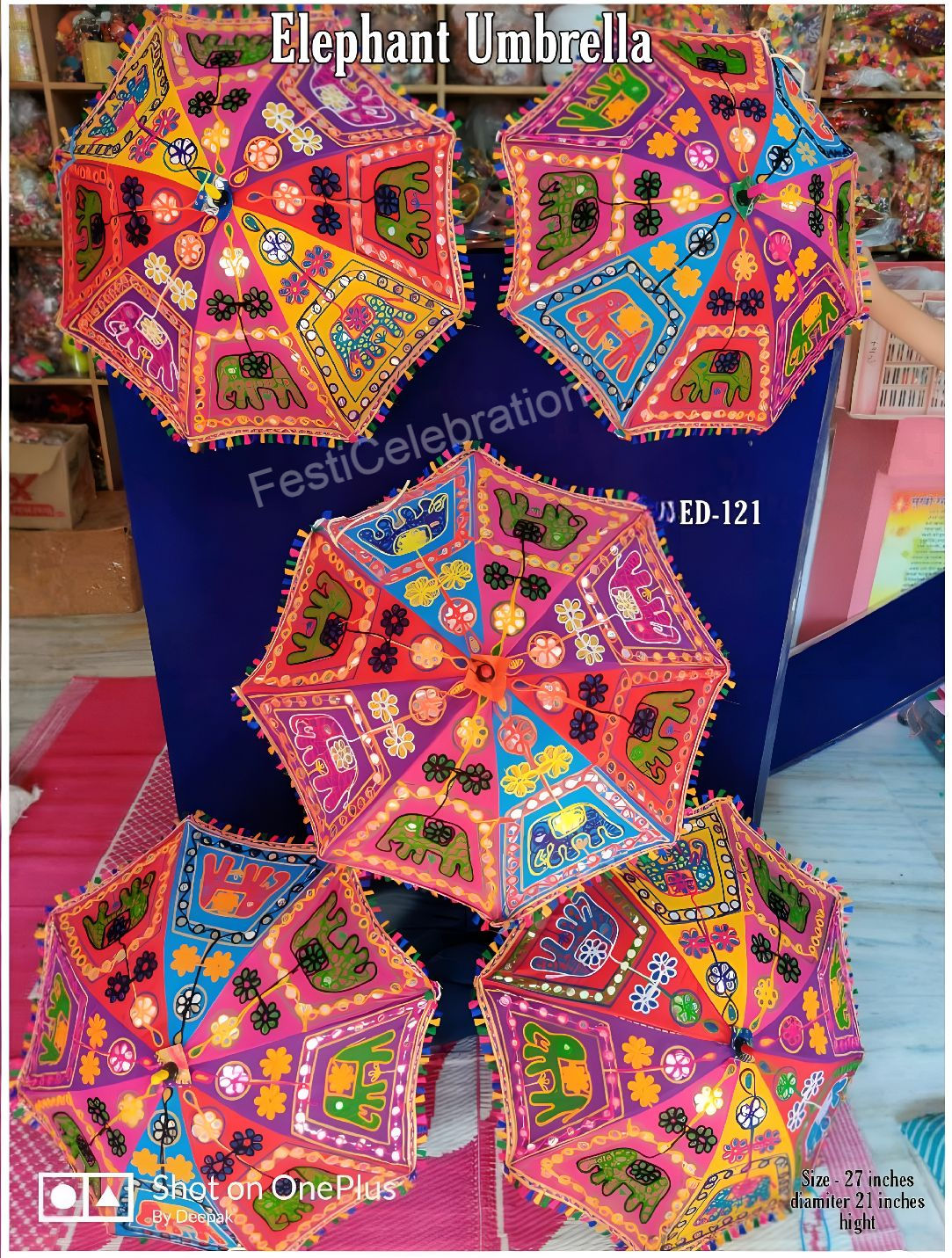 Elephant Umbrella for Wedding & Decorative Home Decor