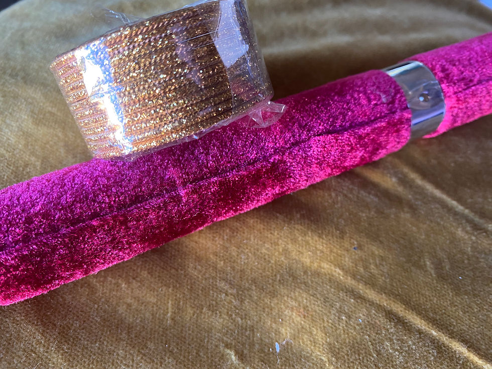 Thumbnail: Handmade Multicolor Kada/Bangles Set with Diamond Stone Work