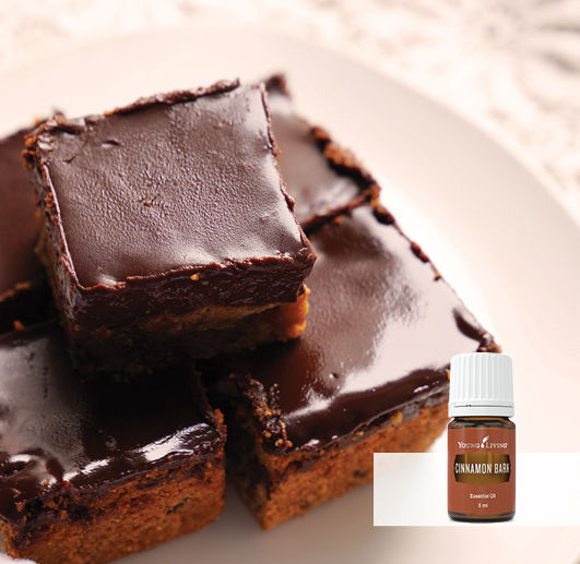 Vegan Cookie Dough Slice Recipe with Cinnamon Essential Oil