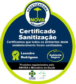 Certificado Sanetização