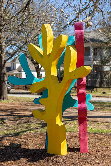 David Adickes, 2021, "Three Colorful Friendly Trees"