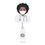 Thumbnail: 1Pcs Pretty Black Girl Doctors & Nurses 360° Rotation Retractable Badge Reel