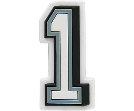 Thumbnail: Number Shoe Charms Decorations for Crocs 1pcs Angle 