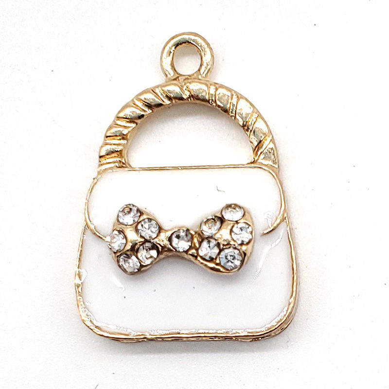Thumbnail: Hot 1pcs Jewelry Metal Shoe Charms Crystal crown Shoe 