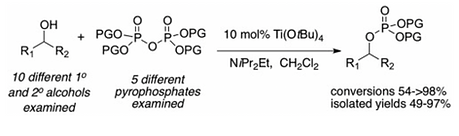 7. Catalytic Lewis acid phosphorylation with pyrophosphates
