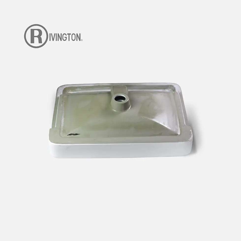 Hình thu nhỏ: Lavabo đặt âm nữa bàn RVT-319B mặt dưới