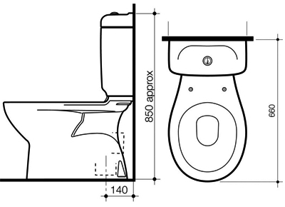 Hình thu nhỏ: Caroma Caravelle Toilet suite
