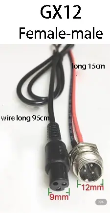 Thumbnail: Lithium Li-Ion Battery eBike E-Bike Balance Car Charging Plug Socket