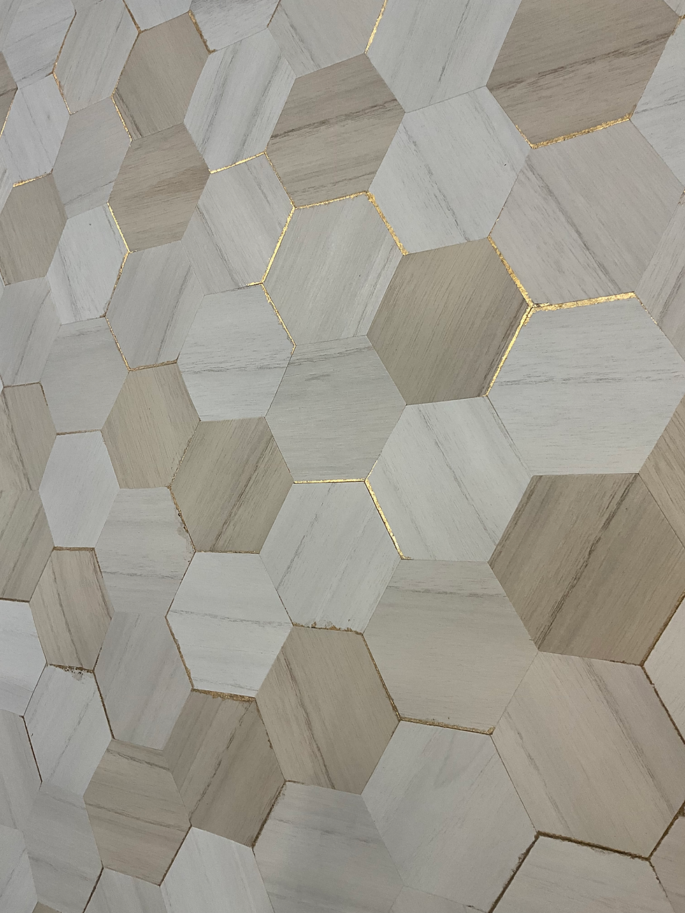 Thumbnail: custom honeycomb shelving unit design for trade show display
