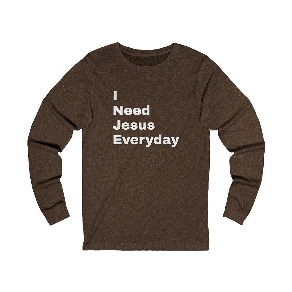 Thumbnail: Jesus Every Day Unisex Bella Canvas Long Sleeve Tee