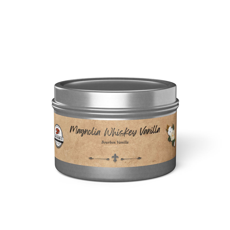 Thumbnail: Magnolia Whiskey Vanilla Tin Candle — Bourbon Vanilla Scented Candle