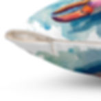 Thumbnail: Crawfish Watercolor Decorative Pillow