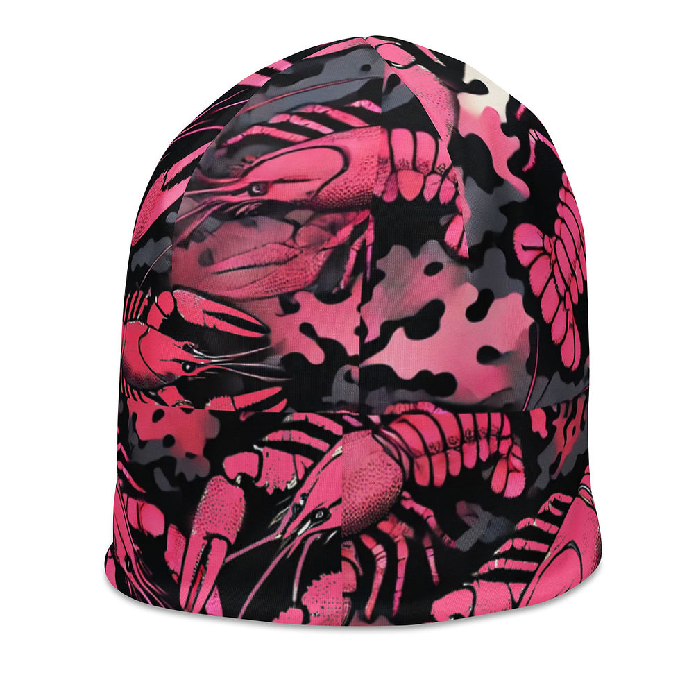 Thumbnail: CTC Crawfish PINK Pattern Beanie