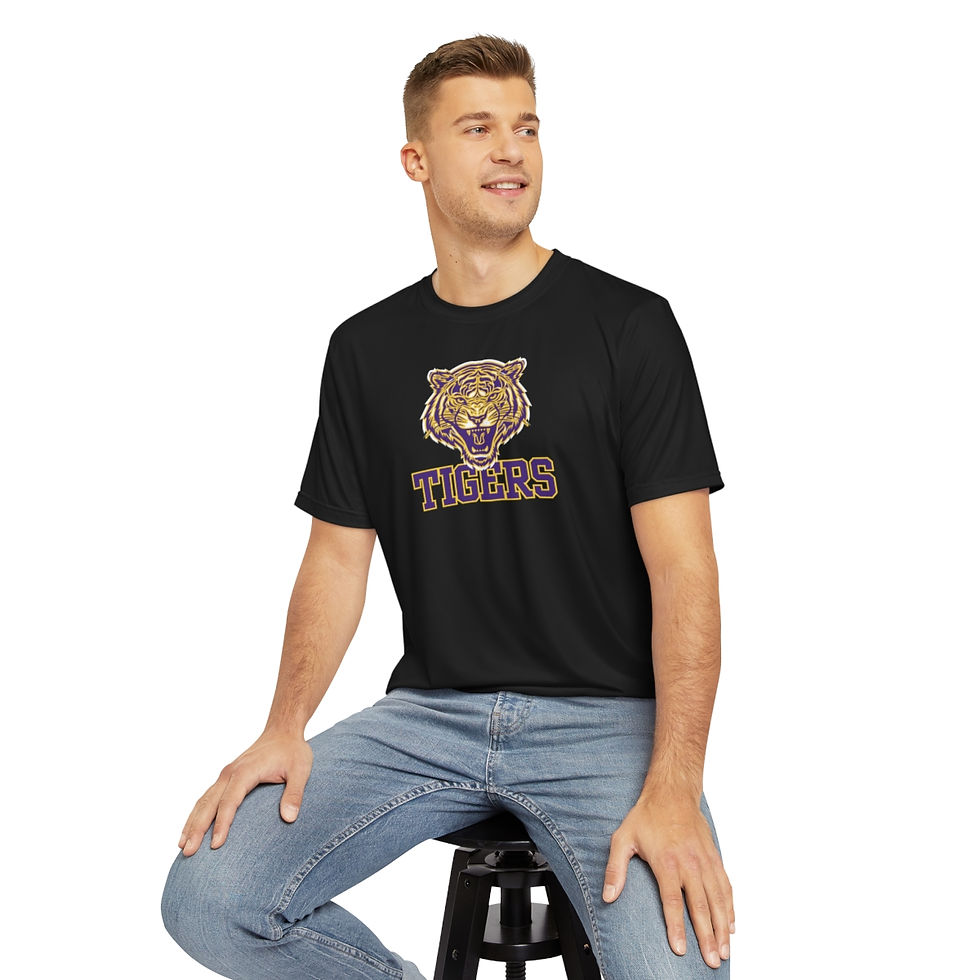 Thumbnail: Tigers Mascot Dry Fit Style Unisex Polyester Tee 