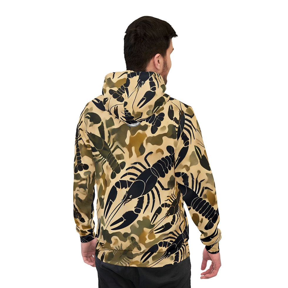 Thumbnail: CTC Signature Crawfish Marsh Camo Pattern Athletic Hoodie