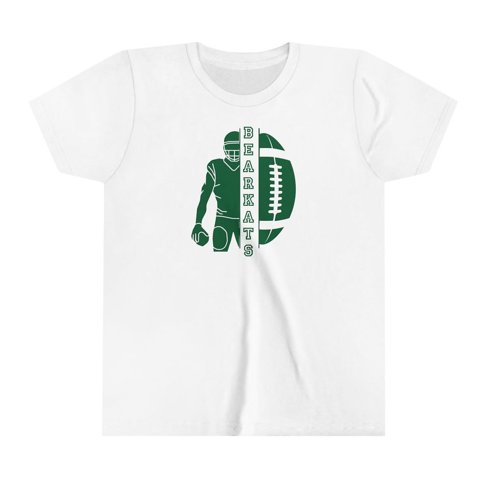 Thumbnail: Bearkats Player and Ball Bella Youth Short Sleeve Tee