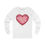 Thumbnail: Glitter Heart Valentine's Jersey Long Sleeve Tee
