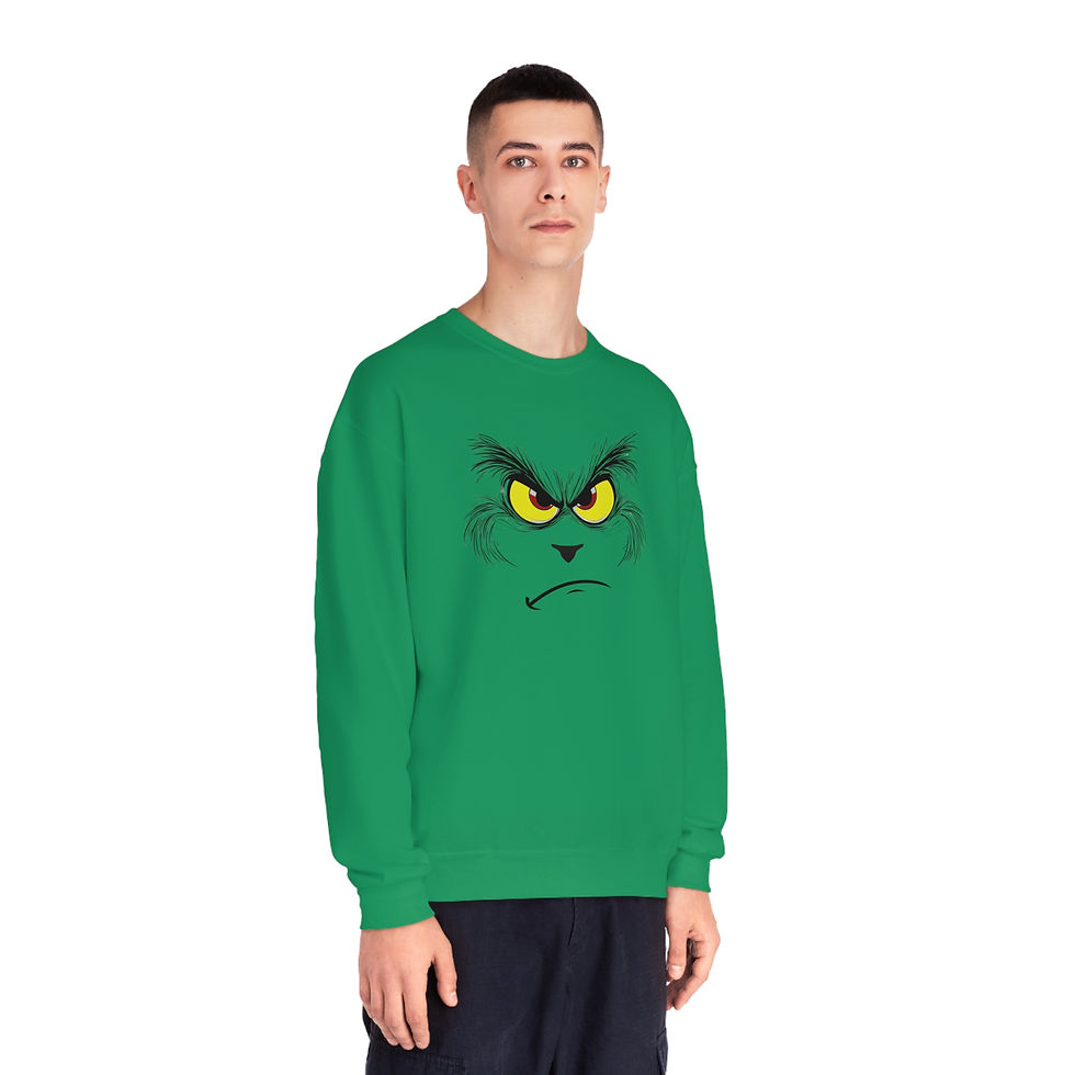Thumbnail: The Grinch JERZEES Unisex NuBlend® Crewneck Sweatshirt