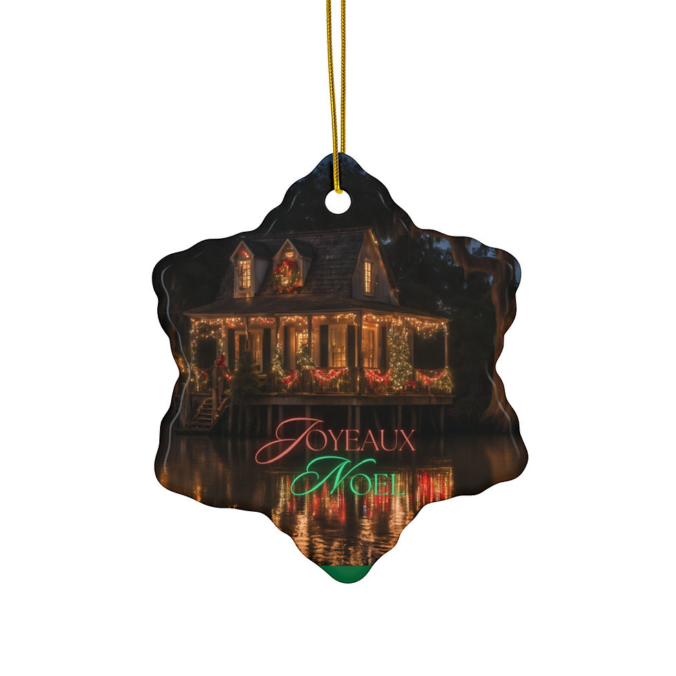Thumbnail: Joyeaux Noel Ceramic Ornament, 3 Shapes