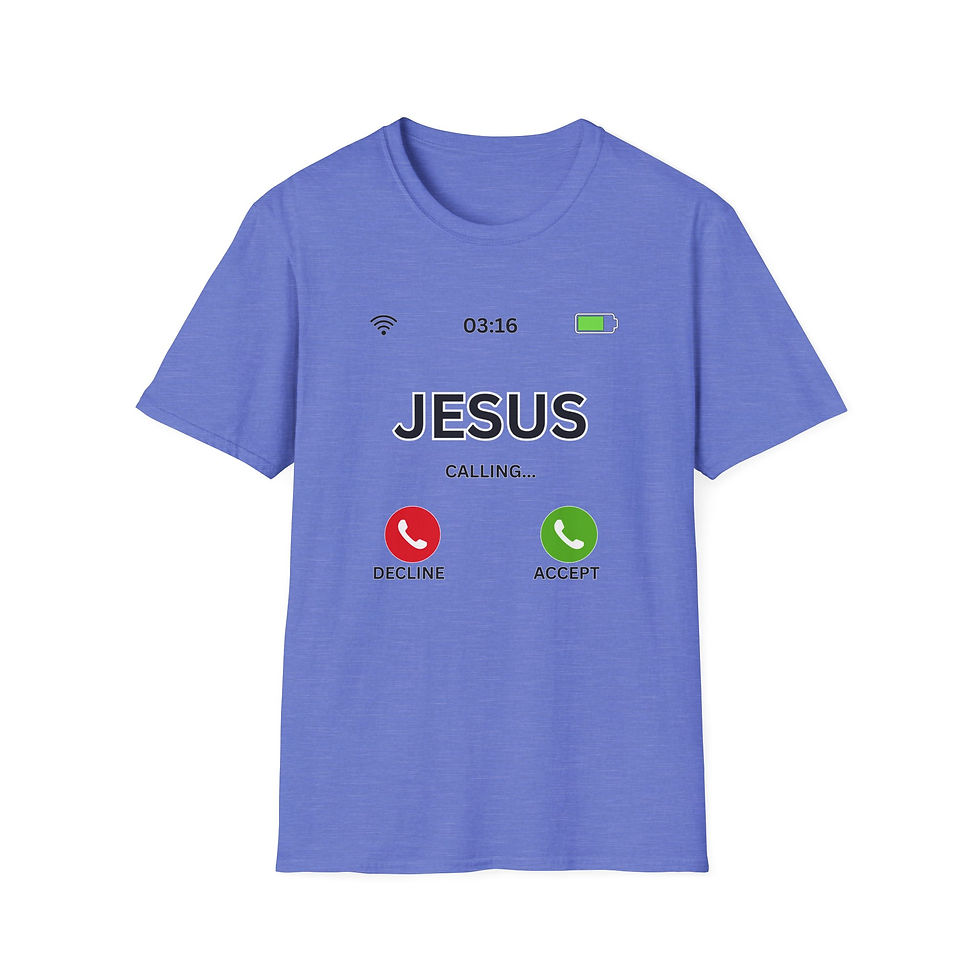 Thumbnail: Jesus Calling T-Shirt Gildan Unisex Casual Tee - Witness Wear - Message Merch