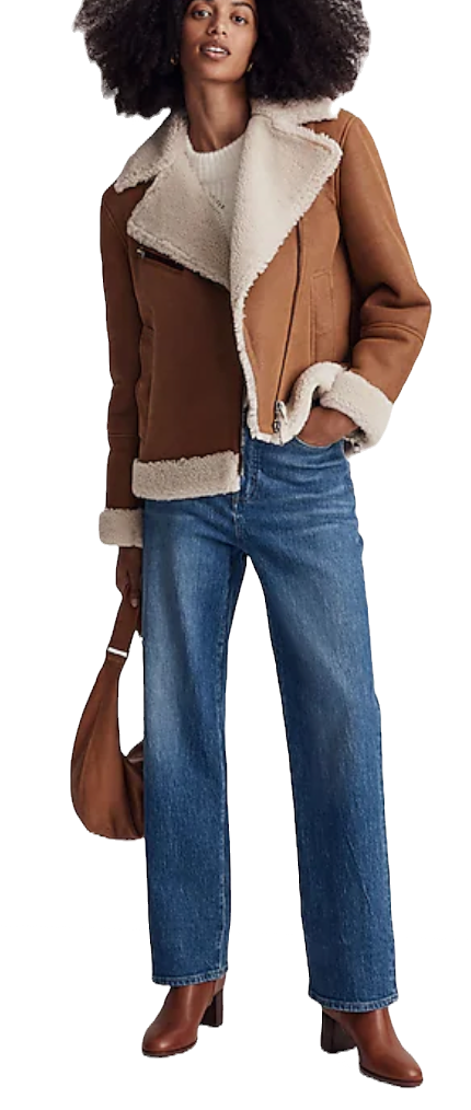 The best winter. coats oversized sherling jacket by Madewell