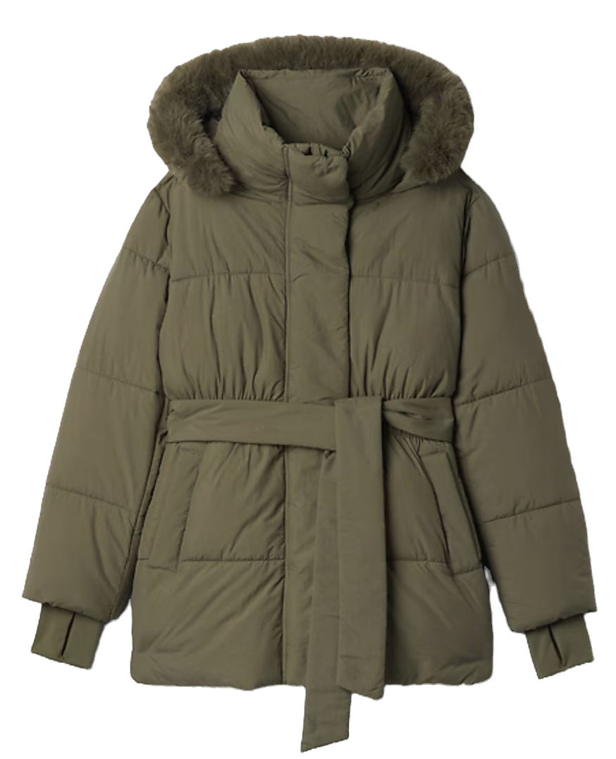 the best trendy short winter coat green puffer jacket 2025