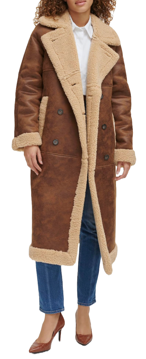 Best Winter Coats Levi's Faux Sherling Long Coat