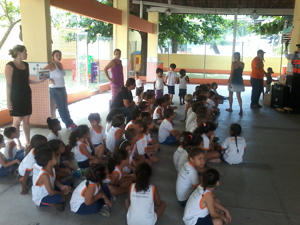 Mateus visitou escola no barreto