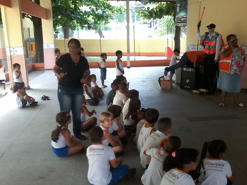 Mateus visitou escola no barreto