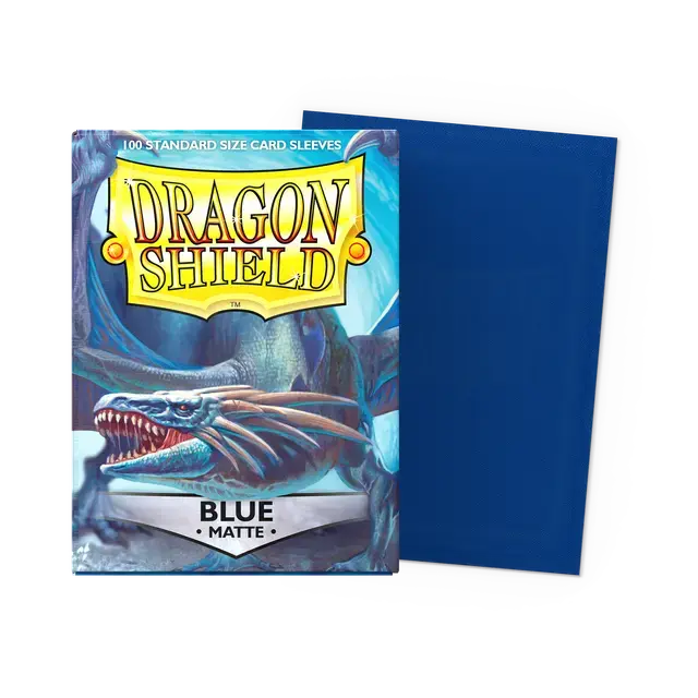 Blue - 100CT Matte Sleeves - Standard Size