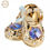 Thumbnail: 24K Gold Plated Baby shoes table decoration  colour Crystal