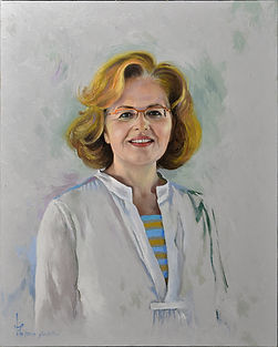 Nadia Alzuhair by Dia Aziz Dia - oil on canvas