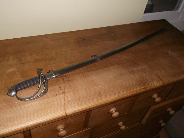 Thumbnail: Victorian 'Worcester Rifles sword & scabbard.