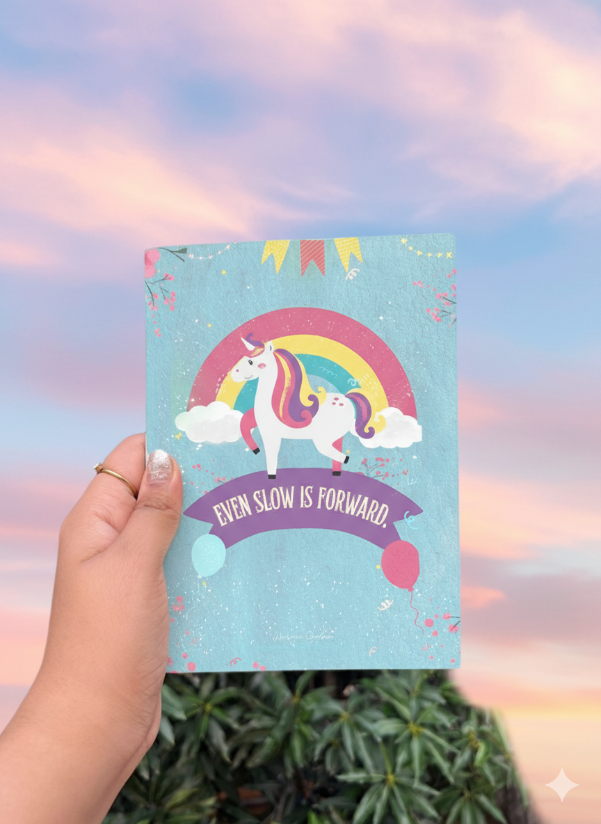 Thumbnail: EVEN SLOW IS FORWARD UNICORN