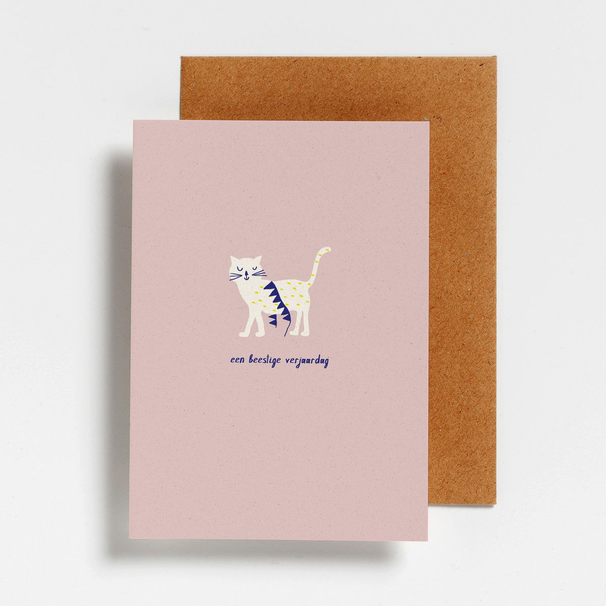 wenskaart - beestige verjaardag kat