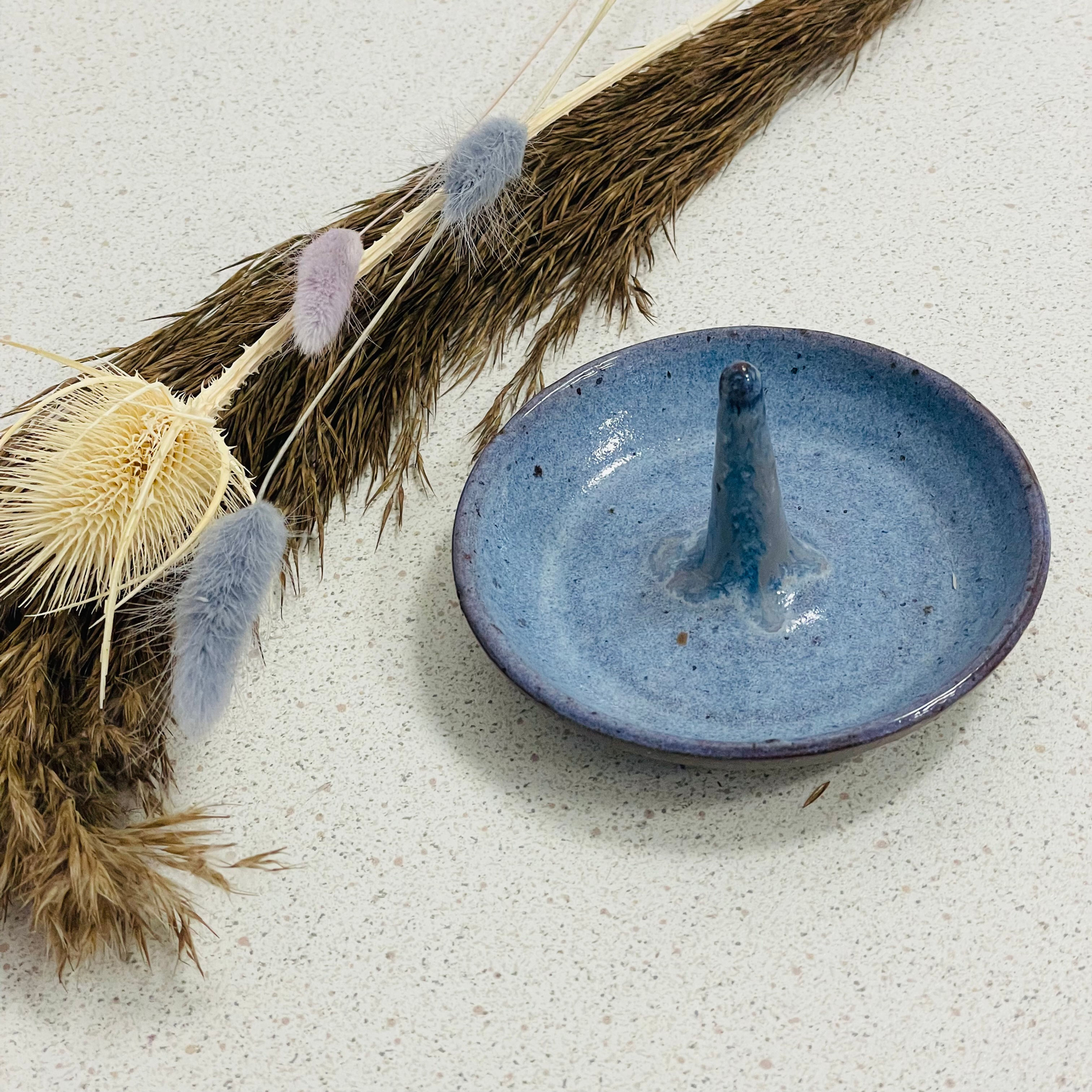 schaaltje voor juwelen in keramiek - blauw