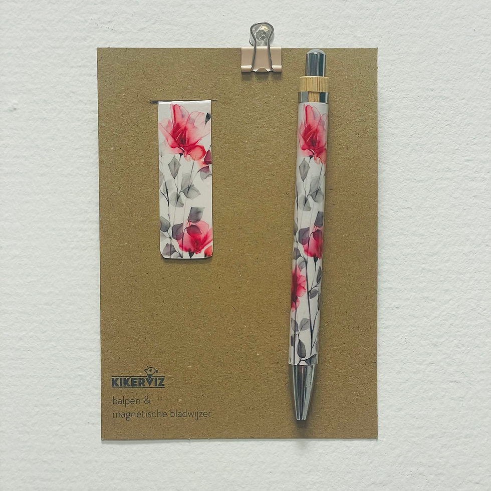 Thumbnail: bamboe pen + magnetische bladwijzer