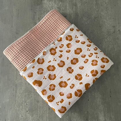 katoenen babydeken - 100x75cm - luipaardvlekken