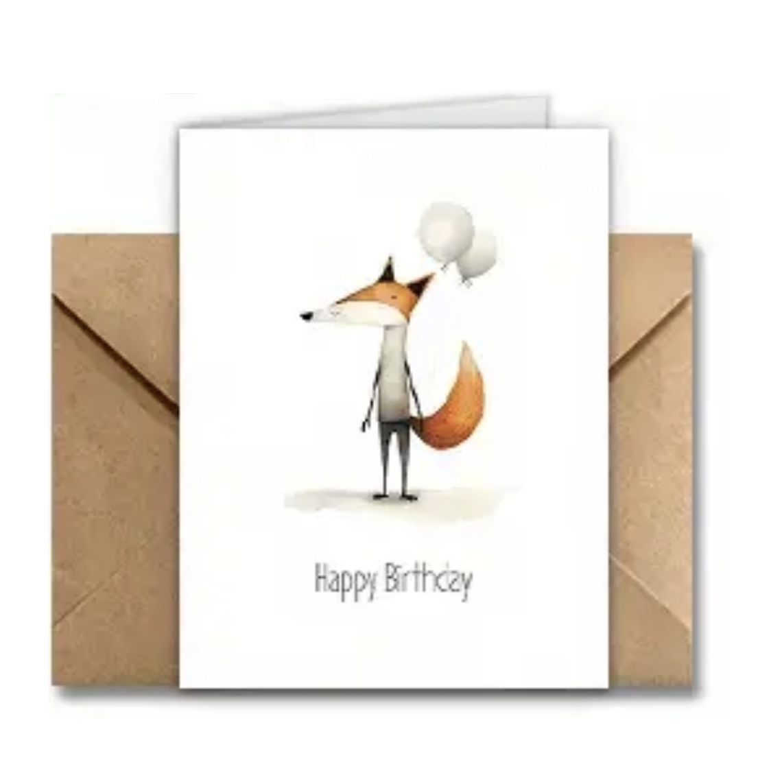 wenskaart - happy birthday vos