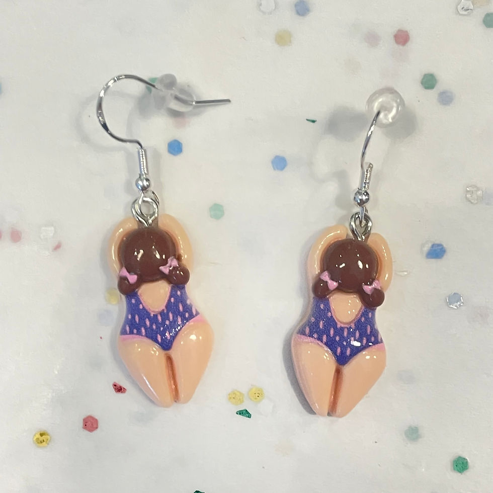 Thumbnail: oorbellen zwemmertjes