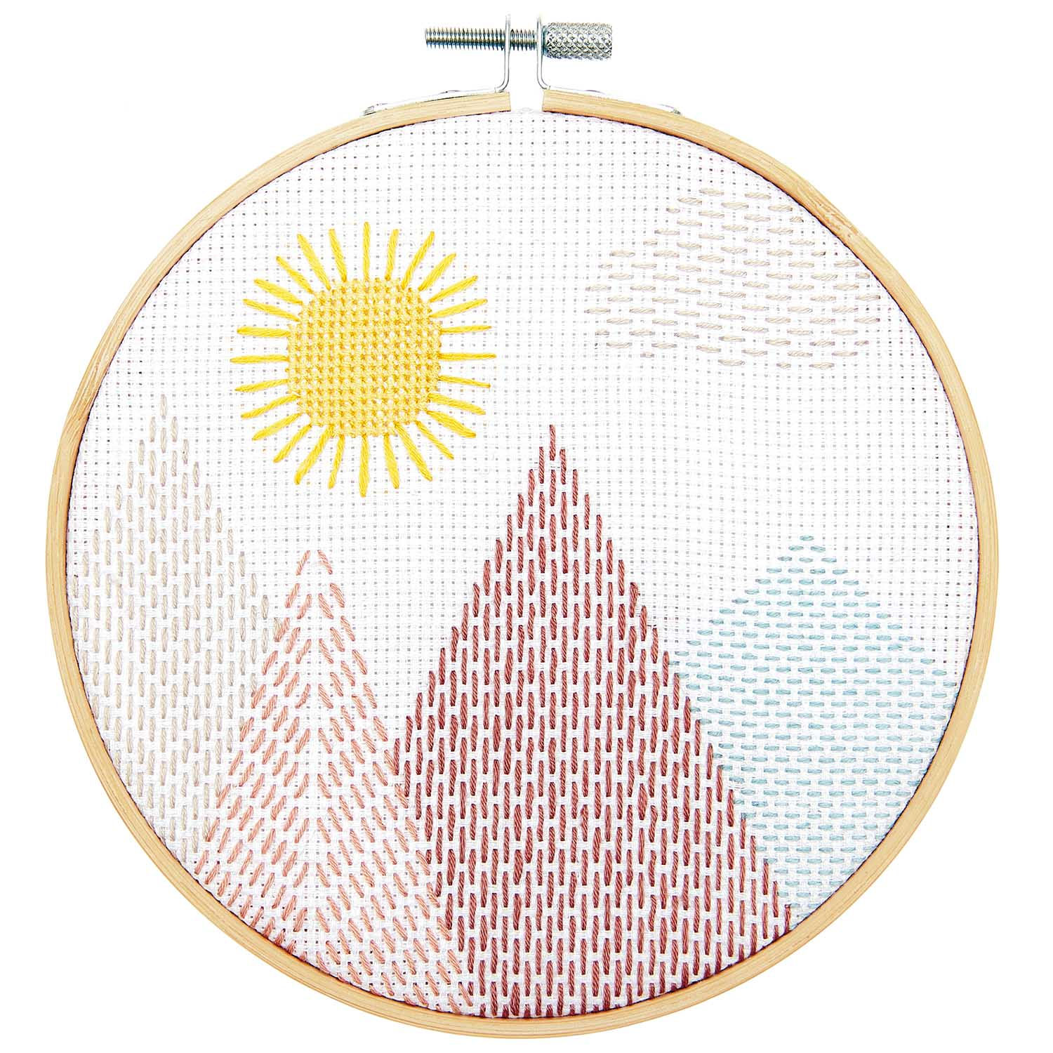 DIY-borduurpakket - sashiko landschap