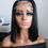 Thumbnail: jet black straight 5x5 HD closure bob wig